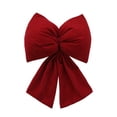 thumbnail image 2 of Velvet Ribbon Bows,Large Plush Christmas Bow,Big Puffy Bow Christmas Hanging Ornament,Soft Stuffed Plush Velvet Xmas Statement Bow Decoration,Vintage Bow Knot for Wreath,Garland,Fireplace,Party, 2 of 4