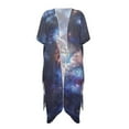 thumbnail image 4 of DISNIMO Galaxy Wolf Butterfly Print Women's Kimono Beach Cover Up Summer Cardigan Beach Coverups with Half Sleeve Casual Lightweight Swimwear Cover up, 4 of 6