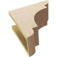 thumbnail image 6 of 6"W x 12"D x 12"H Classic New Brighton Rough Cedar Woodgrain TimberThane Corbel, Primed Tan, 6 of 6