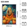 thumbnail image 2 of Wirebound Notebook Hardcover Spiral Notebooks Capybara and Pumpkins, 60 Pages, 80 GSM, 5.7 x 8.3in 1PCS, 2 of 7