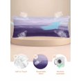 thumbnail image 2 of Purple Ombre Satin Pillowcase for Hair and Skin with Zipper, Soft Breathable Cooling Silk Pillow Cases, Modern Abstract Art Ocean Oil Painting Body Pillow Covers Bed Pillows 20"x54", 2 of 6
