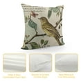 thumbnail image 4 of Creowell Beige Vintage Throw Pillow Covers Rustic Farmhouse  Bird  Pillow Covers Couch Decorative Square Pillow Cushion Cases for Living Room Sofa Bed Outdoor Home Decor, 4 of 5