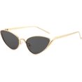 thumbnail image 2 of Trendy Cat Eye Sunglasses Sleek Metal Frame Perfect for Daily Wear-USA, 2 of 8