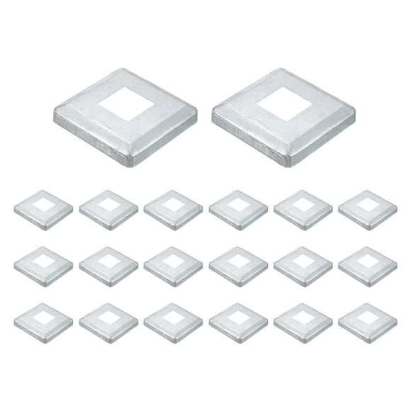 20Pack Post Base Cover, 4.25x4.25 Metal Integral Style Post Skirt Porch Column Wrap(1.6x1.6)