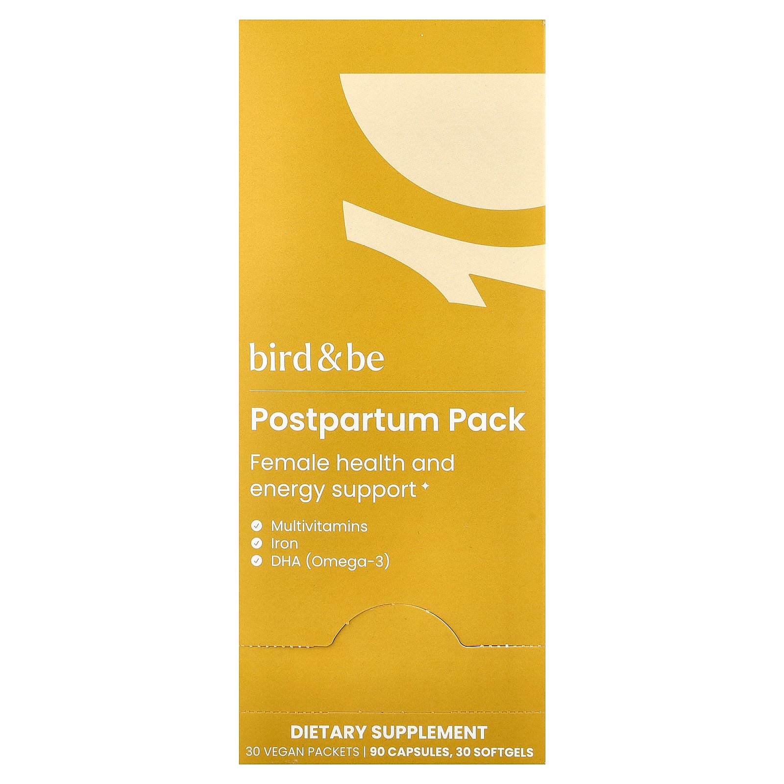 Bird&Be Postpartum Pack, 30 Vegan Packets