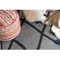 thumbnail image 3 of Unique Loom Outdoor Trellis Collection Area Rug - Diamonds (9' x 12' Rectangle Gray/Black), 3 of 3