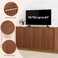 thumbnail image 5 of UZUGUL Sideboard Cabinet Farmhouse Walnut Fluted 4 Doors with Adjustable Shelves 1-Pack 59 Inch, 5 of 8
