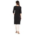 thumbnail image 6 of Black Essential Round Neck Kurta-Large, 6 of 6
