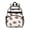 Football Shadow Brown, variant on Football Shadow Brown Pattern Backpack for School, Cute School Bag with Adjustable Shoulder Straps and Padded Back, 15.25"x11.5"x5.25"