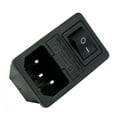 thumbnail image 1 of 10A 125V Power Outlet Inlet Modular with 5 x 16AWG Wiring 3-Pin IEC320 C14 Black, 1 of 8