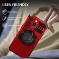thumbnail image 2 of Case for iPhone 11 Pro Max,Military Grade Design Built-in 360 Degree Rotatable Magnetic Kickstand Heavy Duty Drop Protection Shockproof Phone Case for iPhone 11 Pro Max,6.5 inch (Red), 2 of 18