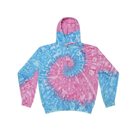 Tie-Dye Adult Tie-Dyed Full-Zip Hooded Sweatshirt - ATHENS - S