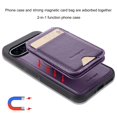 thumbnail image 2 of Decase Magnetic PU Leather Wallet Phone Case for Google Pixel 9, RFID Blocking, Mag-Safe Compatible, 2-in-1 Removable Card Holder,Shockproof Flip PU Leather Phone Cover,Purple, 2 of 9