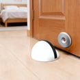 thumbnail image 4 of No-Drill Door Stopper - Stainless Steel & Rubber Floor Mount for Bedroom & Living Room, 4 of 4