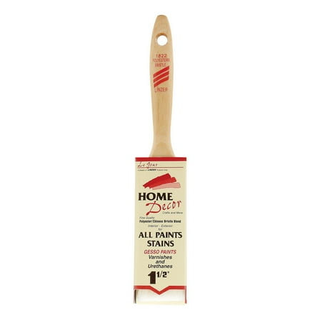 Linzer Home Decor 1-1/2 in. W Flat Paint Brush (Pack of 12)