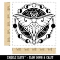 thumbnail image 2 of Lunar Moth Moon Phases Waning Waxing Crescent Square Rubber Stamp Stamping Scrapbooking Crafting - Large 2.75in, 2 of 7