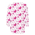 thumbnail image 5 of hcuribad Valentine's Shirts for Women Womens Shirts t Shirts for Women Heart Printed Shirts for Women 3/4 Sleeve Round Neck Graphic Tees Holiday Tops Hot Pink 3XL, 5 of 5