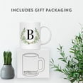 thumbnail image 4 of Koyal Wholesale Ceramic Coffee Mug, Garden Green Monogram Initial Letter B, 4 of 5