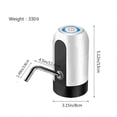 thumbnail image 2 of 1pc Black Automatic Water Bottle Pump USB Charging Water Pump One Button Automatic Switch Of Water Dispenser Black, 2 of 6