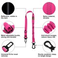 thumbnail image 3 of Plutus Pet Dog Seat Belt for Car, Adjustable with Carabiner Clip, Hot Pink, 3 of 7