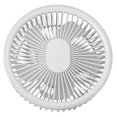thumbnail image 4 of Ventilador de escritorio 2 en 1 ABS PP 4000mah 3 engranajes carga USB ventilador de techo portátil para acampar con control remoto blanco, 4 of 10
