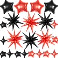 thumbnail image 1 of Set de globos BZIDII Star Foil Mylar 22/18/10 pulgadas, 22 unidades, 1 of 7