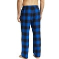 thumbnail image 6 of Onimisc Mens Pajama Pants Flannel Plaid Cotton Sleep Lounge Pants Warm Sleepwear Pants PJ Bottoms with Pockets and Button Fly, 3 Pack, 6 of 11