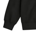 thumbnail image 5 of Girls Bow Print Crewneck Sweatshirt Black Cotton Pullover Top for Kids,Size 9-10T, 5 of 7