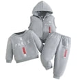 thumbnail image 2 of LvhaoGJOB Kids Kids 2-Piece Outfit Set - Fleece Lined, Hooded, Elastic Waist, 2 of 6