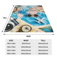 thumbnail image 3 of Pofeuu Vintage Map Travel Essentials Print Ultra-Soft Micro Fleece Blanket,for Bed Or Sofa,All Season Throw Blankets Flannel Blanket-40"x30", 3 of 7