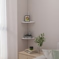 thumbnail image 5 of XIBUFE 2026 New Corner Wall Floating Shelf Book Shelf No Drilling Storage Rack for Walls Fan Shaped Display Shelf, 5 of 6