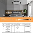 thumbnail image 4 of TRAHOO-LED Flush Mount Ceiling Light,12 Inch 28W 3200LM DIMMABLE Super Bright Ultra-Thin LED Round Ceiling Light,CCT 3000K/4500K/6000K Close to Ceiling Light for Bedrooms, Living Room,Kitchen, 4 of 4