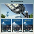 thumbnail image 5 of Adewalk Solar Lights Outdoor, 6500K Solar Flood Lights Outdoor, IP66 Waterproof Solar Street Lights with Motion Sensor and Remote Control for Dusk-to-Dawn Illumination, 5 of 7