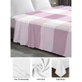 thumbnail image 6 of Pink Plaid Queen Size Flat Sheet, Wrinkleproof & Fadeproof Cooling Flat Bed Sheet Only, Spring Summer Farmhouse Buffalo Checkered Breathable Soft Bedding Top Sheets 90 x 102 Inches, 6 of 8