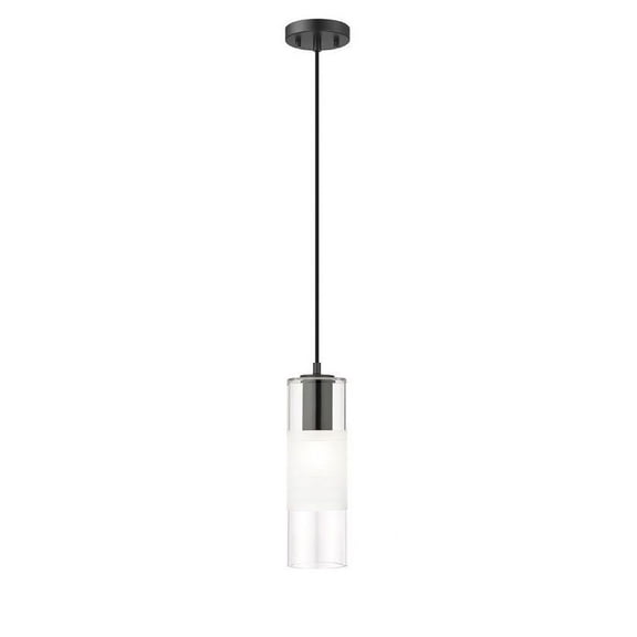 824P-MB-Z-Lite-Alton - 1 Light Pendant In Contemporary Style-14.25 Inches Tall and 4.75 Inches Wide-Matte Black Finish