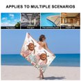 thumbnail image 5 of Brown Turtle Coastal Towel Set of 3, Soft Microfiber Bath Towels, Hand Towel, Washcloths, Summer Beach Nautical Coral Shells Ocean Quick-Dry Absorbent Towels for Bathroom Kitchen Hotel Beach Gym Spa, 5 of 9