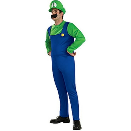 Super Mario Bros Luigi Costume Adult