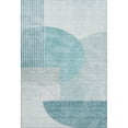 thumbnail image 2 of Addison Rugs Mayfield Washable Transitional Modern Teal Rectangle Rug, 3' x 5', 2 of 6