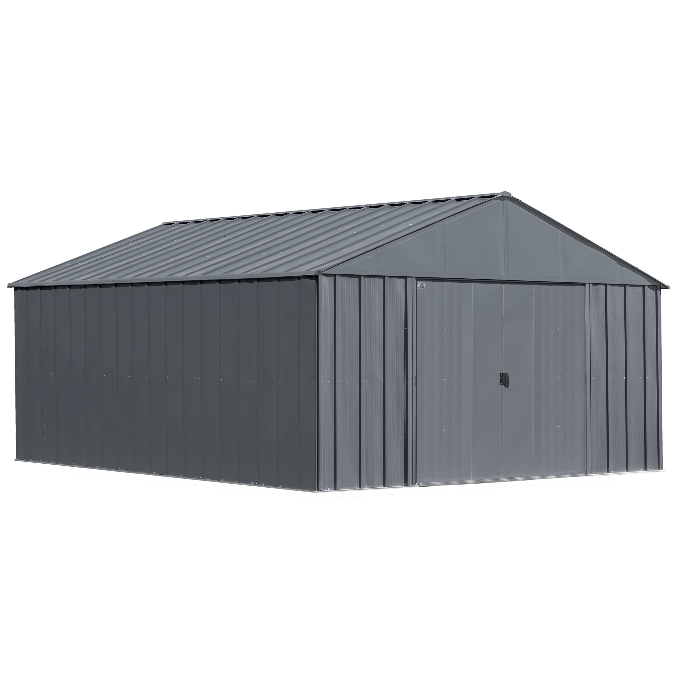 Arrow Classic 12 x 14 x 8 ft Charcoal Steel Storage Shed