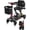 Red, variant on Lightweight Foldable 4-Wheel Mobility Scooter for Adults & Seniors – 15-30 Miles Long Range Electric Powered Wheelchair, 350W Motor, Removable Battery, Portable Travel Scooter for Elderly & Disabled