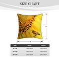 thumbnail image 4 of Kll Honey Bee Decorative Throw Pillow Covers Velvet Soft For Couch Sofa Bedroom Living Room Outdoor -18"X18", 4 of 8