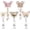 5 Pcs-butterflies,bee, variant on Cute Nure Badge Reel Retractable ID Badge Holder with Alligator Clip, Crystal Coffee Scrubs and Rubber Gloves Pattern Badge Holder, CNA RN Nursing Badge Reel for Nurse Medical Worker Teacher
