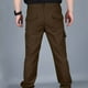 thumbnail image 4 of Ceisia Men's Solid Color Nylon Quick-Dry Cargo Pants, Multi-Pocket Waterproof Outdoor Trousers for Men Brown M Gifts, 4 of 4