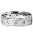 thumbnail image 2 of Pompeii Mens 1/3ct SI Diamond Comfort Fit Brushed Wedding Band (G/H,SI), 2 of 2