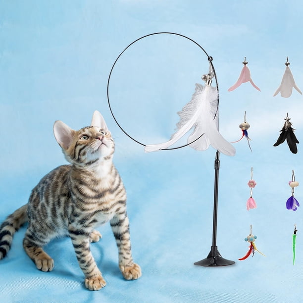 Juguete rompecabezas para gatos Yinane juguete interactivo con ventosa Blanco
