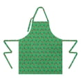 thumbnail image 2 of Green Bigfoot and Campfire Pattern Apron-Garden Aprons for Women with Pockets-Cotton Linen Waterproof Kitchen Cooking Gardening Aprons Adjustable for Kitchen,Cooking,BBQ and Salon 33x27 Inch, 2 of 7