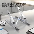 thumbnail image 2 of One pair of foldable laptop stands, laptop stand risers, computer/tablet stands, desktop computer risers, compatible with 10-15.6 inch laptops and iPads., 2 of 7