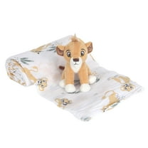 Lambs & Ivy Disney Baby Lion King Simba Swaddle Blanket & Plush Toy Gift Set