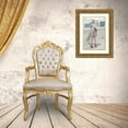 thumbnail image 3 of Kristiano 23x32 Gold Ornate Wood Framed with Double Matting Museum Art Print Titled - Rooftop Fashion Mood., 3 of 4