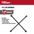 thumbnail image 2 of Hyper Tough 18-inch Durable Carbon Steel Lug Wrench for Tire Replacement, 2 of 11